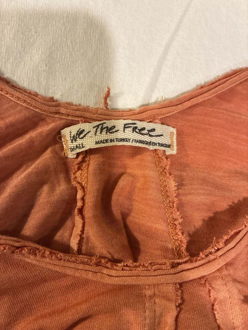 We The Free Tank Top Size S Orange Tank Top